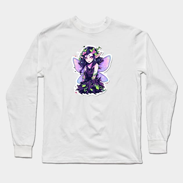 Pastel Goth Evil Fairy Long Sleeve T-Shirt by DarkSideRunners